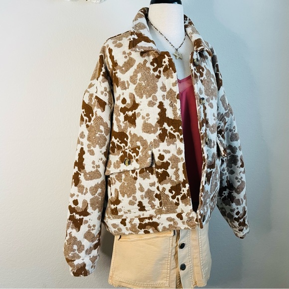 Sonoma Animal Print Collared Wool Jacket - Picture 10 of 10